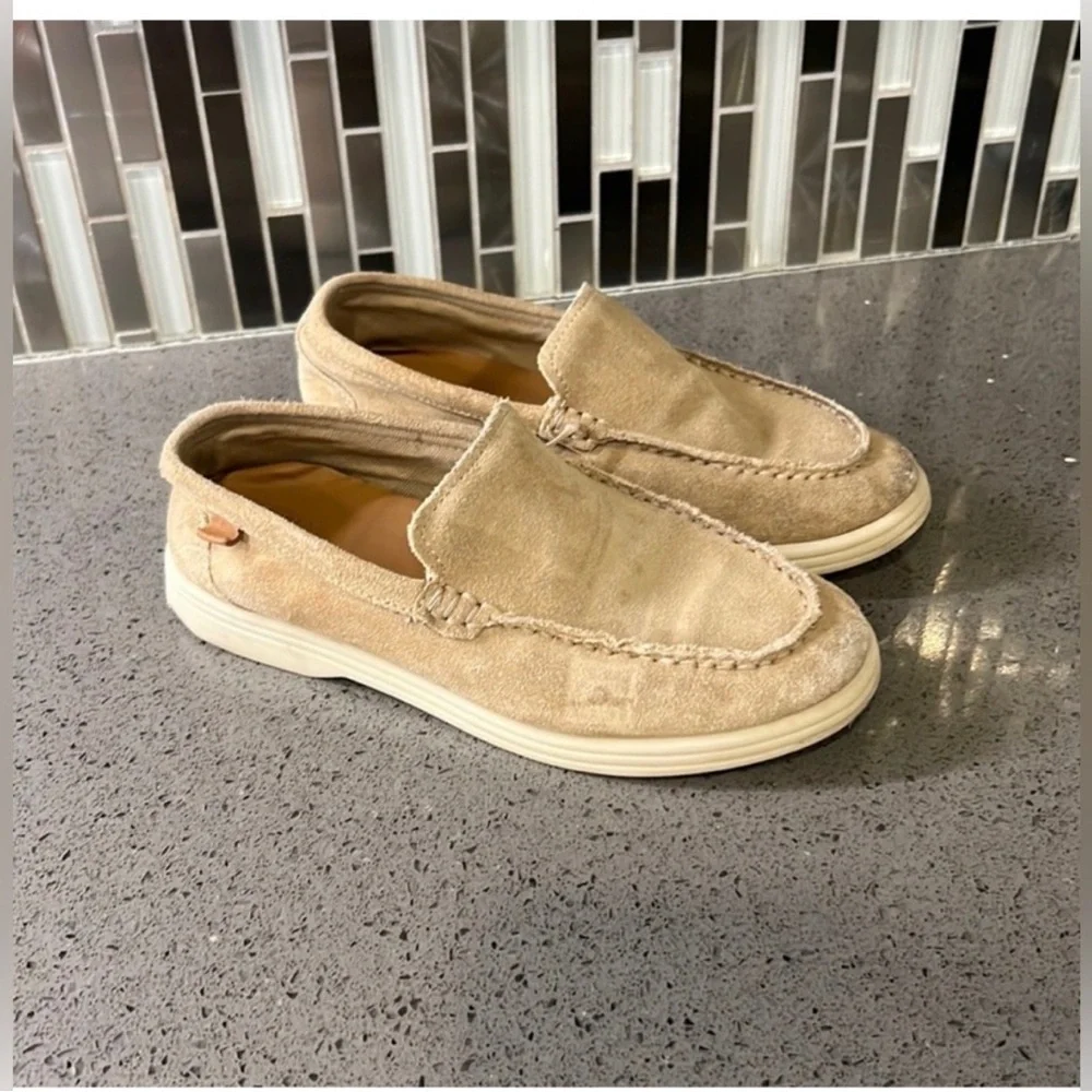 Zara leather loafers shoes size 1